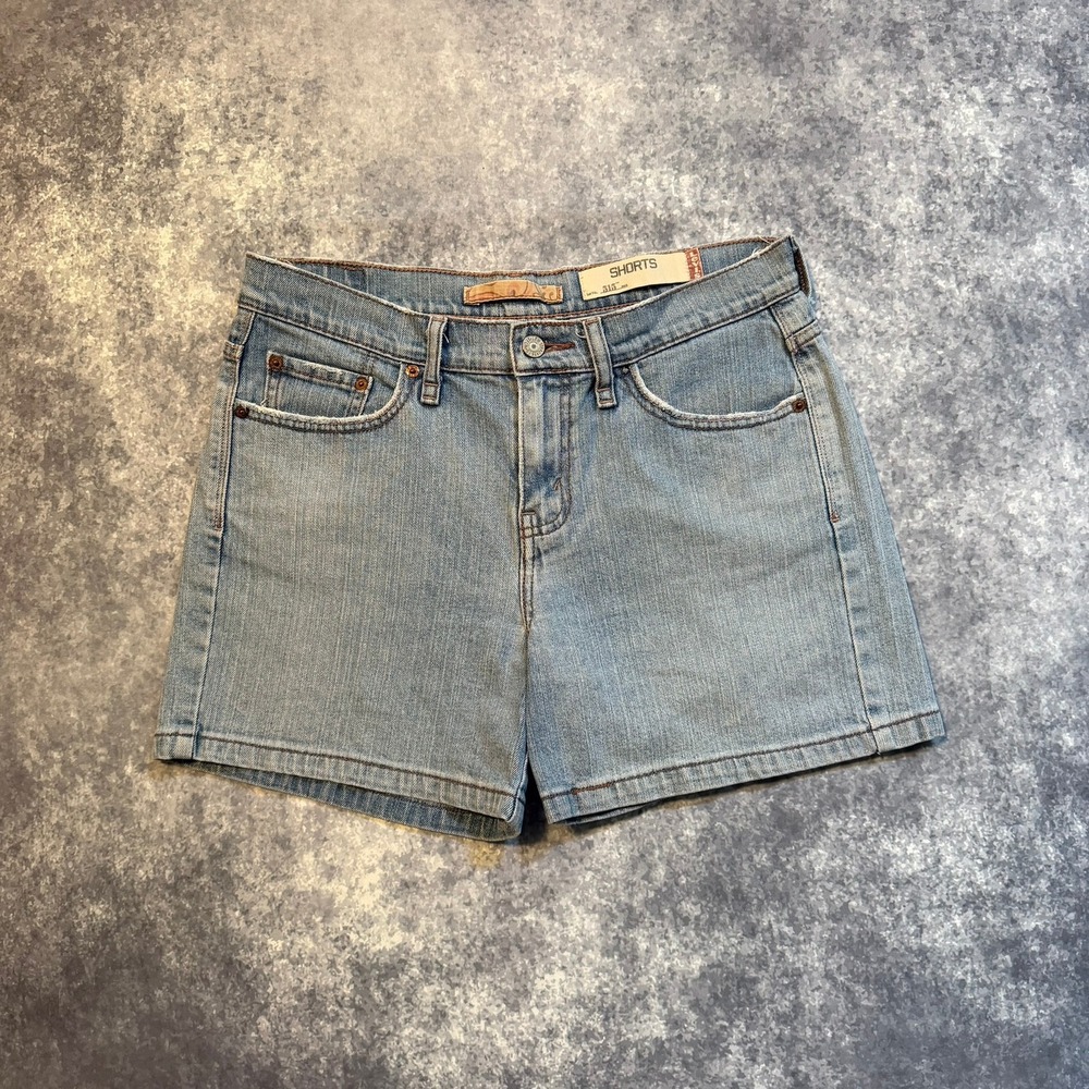 Levis 515 Womens Denim Shorts Size 8 Light Wash‎ Stretch Jean Shorts